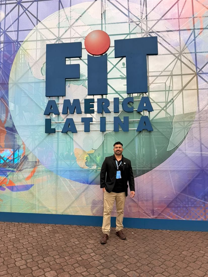 Leonel Rodriguez en la FIT América Latina, la feria internacional de turismo de Buenos Aires